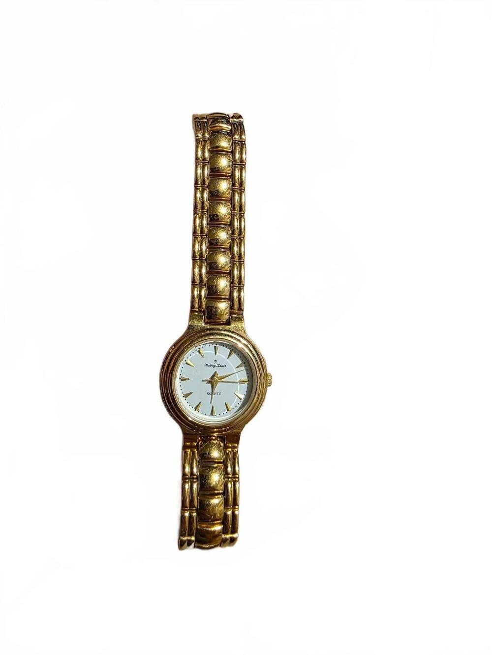 Vtg Mathey-Tissot Vintage Gold Tone Quartz Wristwatch